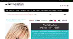 Desktop Screenshot of anniejenningspr.com