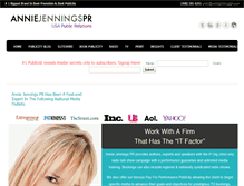 Tablet Screenshot of anniejenningspr.com